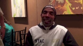 Emotional Meb Keflezighi after NYC Marathon 2013