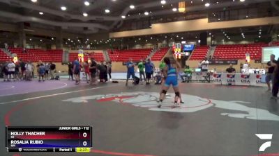 112 lbs 3rd Place Match - Holly Thacher, KS vs Rosalia Rubio, NM