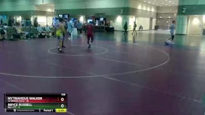 138 lbs Round 3 (6 Team) - Ny`Travious Walker, LG Braves Gold vs Bryce Russell, BEE City