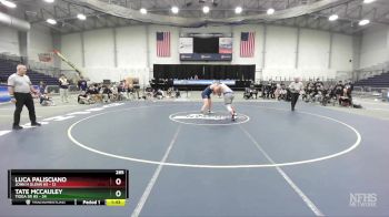 285 lbs Finals (4 Team) - Tate McCauley, Tioga Sr HS vs Luca Palisciano, John H Glenn HS