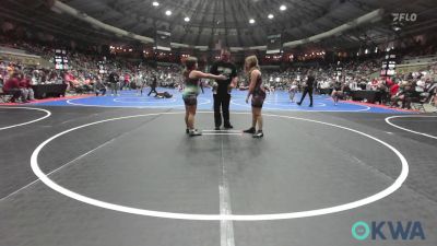 170 lbs Quarterfinal - Audrina Collom, Pryor Tigers vs Emma Bomboy, Coweta Tiger Wrestling