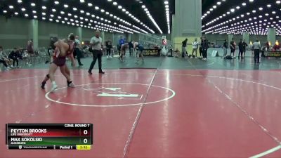 165 lbs Cons. Round 7 - Peyton Brooks, Life University vs Max Sokolski, Augsburg