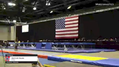 Aamirah Hayes - Tumbling, MTGA - 2021 USA Gymnastics Championships