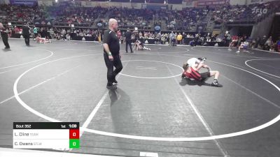 110 lbs Round Of 16 - Luke Cline, Team Hammer Academy vs Carson Owens, Stl Warriors