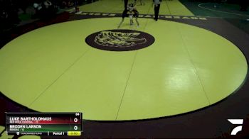 84 lbs Semis & 1st Wrestleback (8 Team) - Broden Larson, Roseau vs Luke Bartholomaus, Red Rock Central