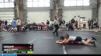 130 lbs Round 4 (8 Team) - Angelo Chierico, Diamond Fish vs Logan Haer, Terps Xpress