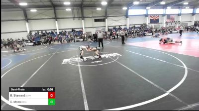 78 lbs Semifinal - Benjamin Steward, Dominate WC vs Carter Moss, Grindhouse WC