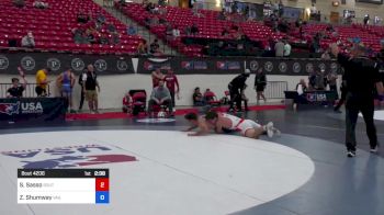 92 kg Cons 16 #1 - Sonny Sasso, Southeast Regional Training Center, Inc vs Zachary Shumway, Vail Wrestling Academy