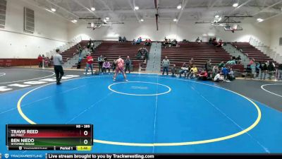 285 lbs 5th Place Match - Travis Reed, Big Piney vs Ben Niedo, Wyoming Indian