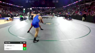 220 lbs Round Of 64 - Emilio Johnson, Oakdale (SJ) vs Jacob Rios, El Camino Real (LA)