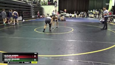 190 lbs Round 3 (10 Team) - Kutler Morris, Shelby County vs Brodie Brasher, Moody Hs