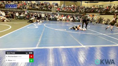 70 lbs Semifinal - Van Richardson, El Reno Wrestling Club vs Emy Rice, Prodigy Elite Wrestling