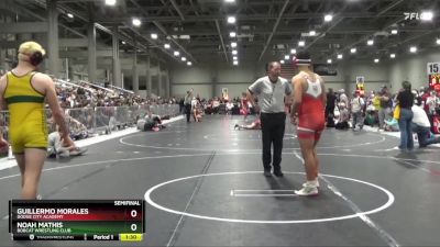 205 lbs Semifinal - Guillermo Morales, Dodge City Academy vs Noah Mathis, Bobcat Wrestling Club