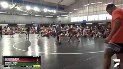 126 lbs Semis & 3rd Wb (16 Team) - Zayden Rose, Short Time WC vs James Sievers, Backyard Brawlers