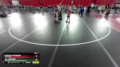 100-102 lbs Round 2 - Ria Redner, Reedsburg Youth Wrestling Club vs Tarahji Mungon, Wisconsin