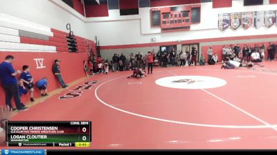 82 lbs Cons. Semi - Logan Cloutier, Washington vs Cooper Christensen, Cle Elum Mat Miners Wrestling Club