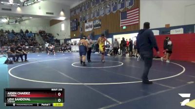 285 lbs Champ. Round 2 - Levi Sandoval, Carter vs Aiden Chaidez, La Serna