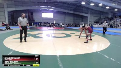 5-132 lbs Cons. Semi - Esau Oliveira, Independence High School vs Amari Edwards, King`s Fork