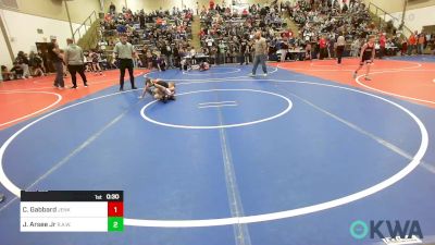 67 lbs Consolation - Chase Gabbard, Jenks Trojan Wrestling Club vs Joseph Arsee Jr, R.A.W.