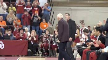 Danny Hodge being recognized before the dual