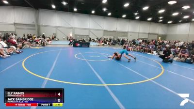 132 lbs 2nd Wrestleback (8 Team) - Ely Raines, Georgia Blue vs Jack Bainbridge, Minnesota Blue