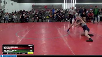 95 lbs Round 3 (8 Team) - Thomas Lindsay, Team 922 (OH-PA) vs Weston Borgers, Beast Mode