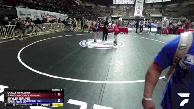 200 lbs Round 1 - Viola Spencer, Alameda High School Wrestling vs Skyler Bruno, Golden Valley (Bakersfield) High School Wrestling