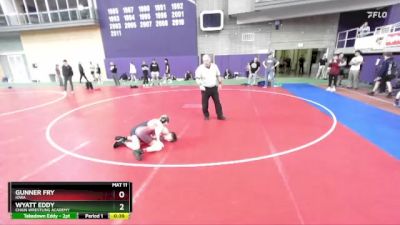 100 lbs Cons. Round 1 - Gunner Fry, Iowa vs Wyatt Eddy, Chain Wrestling Academy