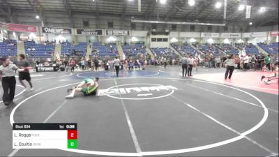 132 lbs Consi Of 16 #2 - Logan Rogge, Pueblo County WC vs Liam Coultis, Derby WC