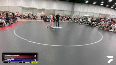 132 lbs Round 5 (6 Team) - Vernon Riggins, Michigan Blue vs Tye Linser, Indiana