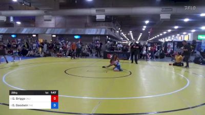 28 kg Cons Semis - Gwen Briggs, California Grapplers vs Greyson Goodwin, The Wrestling Academy