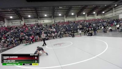 59 lbs Champ. Round 1 - Tayven Kem, Ravage Wrestling Club vs Kaino Saimoni, Utah