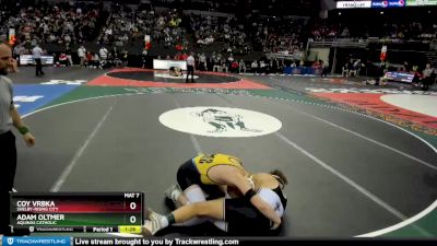 Quarterfinal - Adam Oltmer, Aquinas Catholic vs Coy Vrbka, Shelby-Rising City