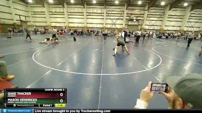 288 lbs Champ. Round 3 - Gage Thacker, Murray vs Mason Hendricks, Green Canyon High School