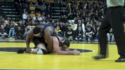 285 lbs match Bobby Telford Iowa vs. Jimmy Lawson Penn State