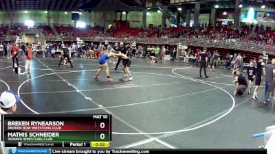 150 lbs Cons. Round 1 - Breken Rynearson, Broken Bow Wrestling Club vs Mathis Schneider, Seward Wrestling Club