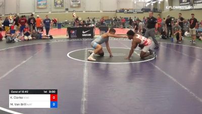 70 kg Consi Of 16 #2 - Kizhan Clarke, DCAC vs Mike Van Brill, NJRTC