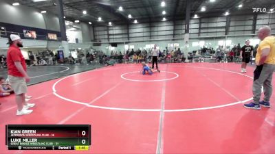 80 lbs Round 5 (6 Team) - Luke Miller, GREAT BRIDGE WRESTLING CLUB vs Kian Green, JEFFERSON WRESTLING CLUB