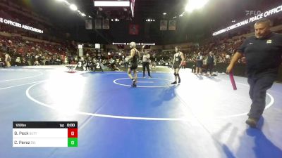 120 lbs Consi Of 32 #2 - Brian Peck, Sutter vs Christian Perez, Del Oro