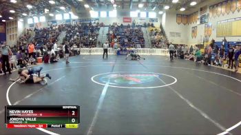 120 lbs Semifinals (8 Team) - Nevin Hayes, Zephyrhills Christian vs Jordyn Valle, Hernando