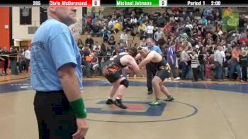 285 lbs finals Michael Johnson MONT vs. Chris McDermond LIB