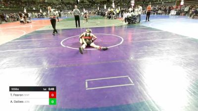 105 lbs Consi Of 8 #2 - Terrence James Fearon, Central Youth Wrestling vs Anthony Daibes, Jersey 74