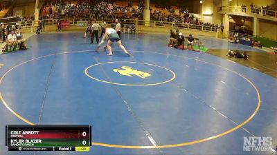 285 lbs Semifinal - Colt Abbott, Foothill vs Kyler Blazer, Damonte Ranch