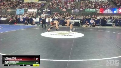 AA - 170 lbs 1st Place Match - Ryder English, Great Falls / MSDB vs Logan Cole, Billings Senior High School