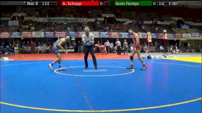 133 r2, Aaron Schopp, Edinboro vs Scott Festejo, Old Dominion