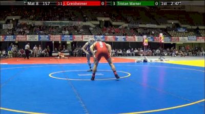 157 r2, Johnny Greisheimer, Edinboro vs Tristan Warner, Old Dominion