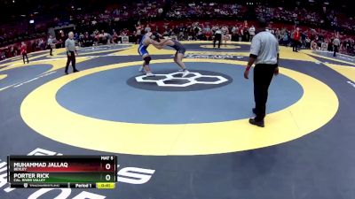 D2-190 lbs Cons. Round 2 - Muhammad Jallaq, Bexley vs Porter Rick, Cal. River Valley