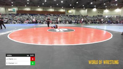 120 lbs 5th Place - Josiah Clark, Daniel Cormier Wrestling Academy vs Cooper Culver, Durham Wrestling Club