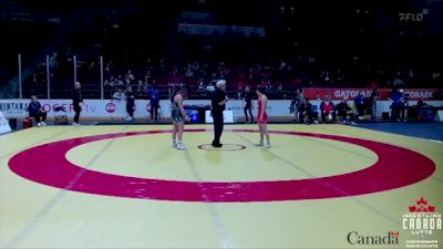 50kg Semifinal - Madison Charlton, Montreal NTC / Concordia University vs Francesca Lo Greco, Brock WC