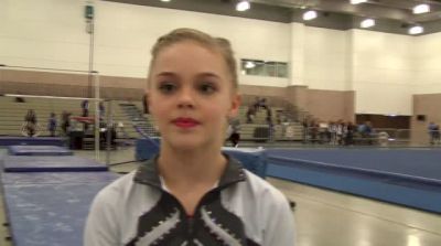 Deanna West of WOGA After her First Level 10 Meet